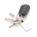 XD Collection RCS recycled zinc alloy rectangle keyring Silver