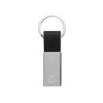 XD Collection Luxury PU keychain RCS recycled zinc alloy Black