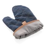 XD Collection Deluxe canvas oven mitt Aztec blue