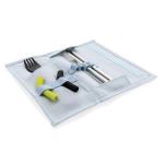 XD Collection Tierra 2pcs straw and cutlery set in pouch Aztec blue