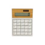 XD Collection Utah RCS recycled plastic and  bamboo calculator Brown
