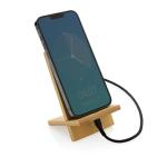 XD Collection Bamboo phone stand in kraft box Brown