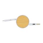 XD Collection RCS recycled plastic Ontario 6-in-1 retractable cable White