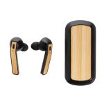 XD Collection Bamboo Free Flow TWS earbuds in case Black
