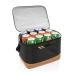 XD Collection Impact AWARE™ XL RPET two tone cooler bag with cork detail Black