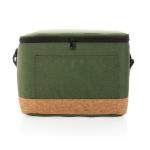 XD Collection Impact AWARE™ XL RPET two tone cooler bag with cork detail Green