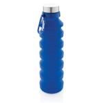 XD Collection Leakproof collapsible silicone bottle with lid Aztec blue