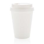XD Collection Reusable double wall coffee cup 300ml White