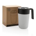 XD Collection GRS recycelte PP und Stainless Steel Tasse mit Griff Weiß