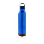 XD Collection Auslaufsichere Vakuum-Flasche mit Kork Blau