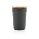 XD Collection GRS certified recycled PP mug with bamboo lid Convoy grey