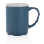 XD Collection Ceramic mug with white rim 300ml. Blue/white