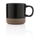 XD Collection Glazed ceramic mug 360ml Black