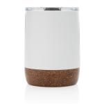 XD Collection Kleine Vakuum-Kaffeetasse aus RCS rSteel & Kork Weiß