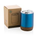 XD Collection Kleine Vakuum-Kaffeetasse aus RCS rSteel & Kork Blau