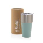 XD Collection Fluid RCS certified recycled steel tumbler 500ml Green