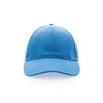 XD Collection Impact 6 panel 280gr Recycled cotton cap with AWARE™ tracer Tranquil blue