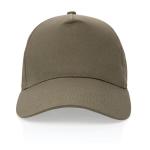 XD Collection Impact 5 panel 190gr Recycled cotton cap with AWARE™ tracer Green