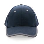 XD Collection Impact AWARE™ Brushed rcotton 6 panel contrast cap 280gr Navy