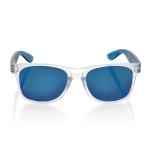 XD Collection Gleam Sonnenbrille aus RCS rec. PC mit verspiegelten Gläsern Blau/weiß