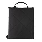 XD Collection Impact Aware™ RPET foldable quilted picnic blanket Black