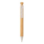 XD Collection Bamboo pen with wheatstraw clip White