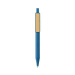 XD Collection GRS rABS Stift mit Bambus-Clip Blau