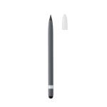 XD Collection Tintenloser Stift aus Aluminium mit Radiergummi Grau