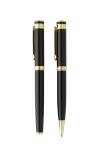 Swiss Peak Luca RCS recycled brass deluxe pen set Black