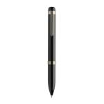 Swiss peak OSLO recycled stainless steel deluxe pen Black