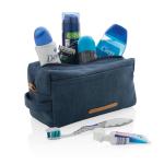XD Collection Canvas toiletry bag PVC free Aztec blue