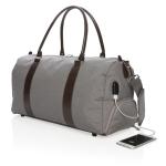 XD Collection Weekend bag with USB A output Convoy grey