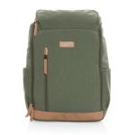 XD Collection Impact AWARE™ 16 oz. recycled canvas 15" laptop backpack Green
