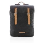 XD Collection Canvas laptop backpack PVC free Black