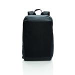 XD Xclusive Madrid anti-theft RFID USB laptop backpack PVC free Black/black