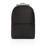 Swiss Peak Deluxe PU Laptop-Rucksack, PVC-frei Schwarz