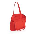 XD Collection Impact Aware™ 240 gsm rcanvas shopper w/pocket Luscious red