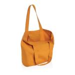 XD Collection Impact Aware™ 240g/m² rCanvas Shopper mit Tasche Sonnenuhr Orange