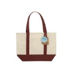 XD Xclusive SHOP LOCAL AWARE™ recycled cotton 350gsm Tote bag Burgundy red