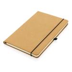 XD Collection A5 Hardcover Notizbuch aus GRS recyceltem PU Braun