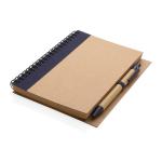 XD Collection Kraft spiral notebook with pen Aztec blue