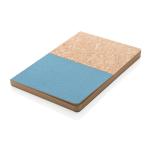 XD Collection A5 cork & kraft notebook Aztec blue