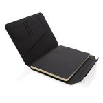 XD Xclusive Teri AWARE™ A5 Portfolio aus RPET und Walnuss Schwarz