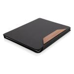 XD Xclusive Teri AWARE™ A4 Portfolio aus RPET und Walnuss Schwarz