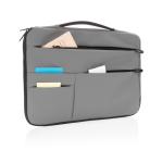 XD Collection Smooth PU 15.6" laptop sleeve with handle Convoy grey