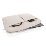 XD Collection Laluka AWARE™ 15,6" Laptoptasche aus recycelter Baumwolle Grauweiß