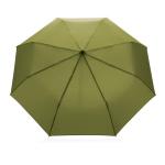 XD Collection 20.5" Impact AWARE™ RPET 190T Pongee bamboo mini umbrella Green