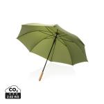 XD Collection 27" Impact AWARE™ RPET 190T auto open bamboo umbrella 