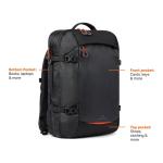 Nordic Drift RCS Travelling backpack 25L Black/gold