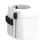 SKROSS Pro 3-Pole World Travel Adapter Weiß